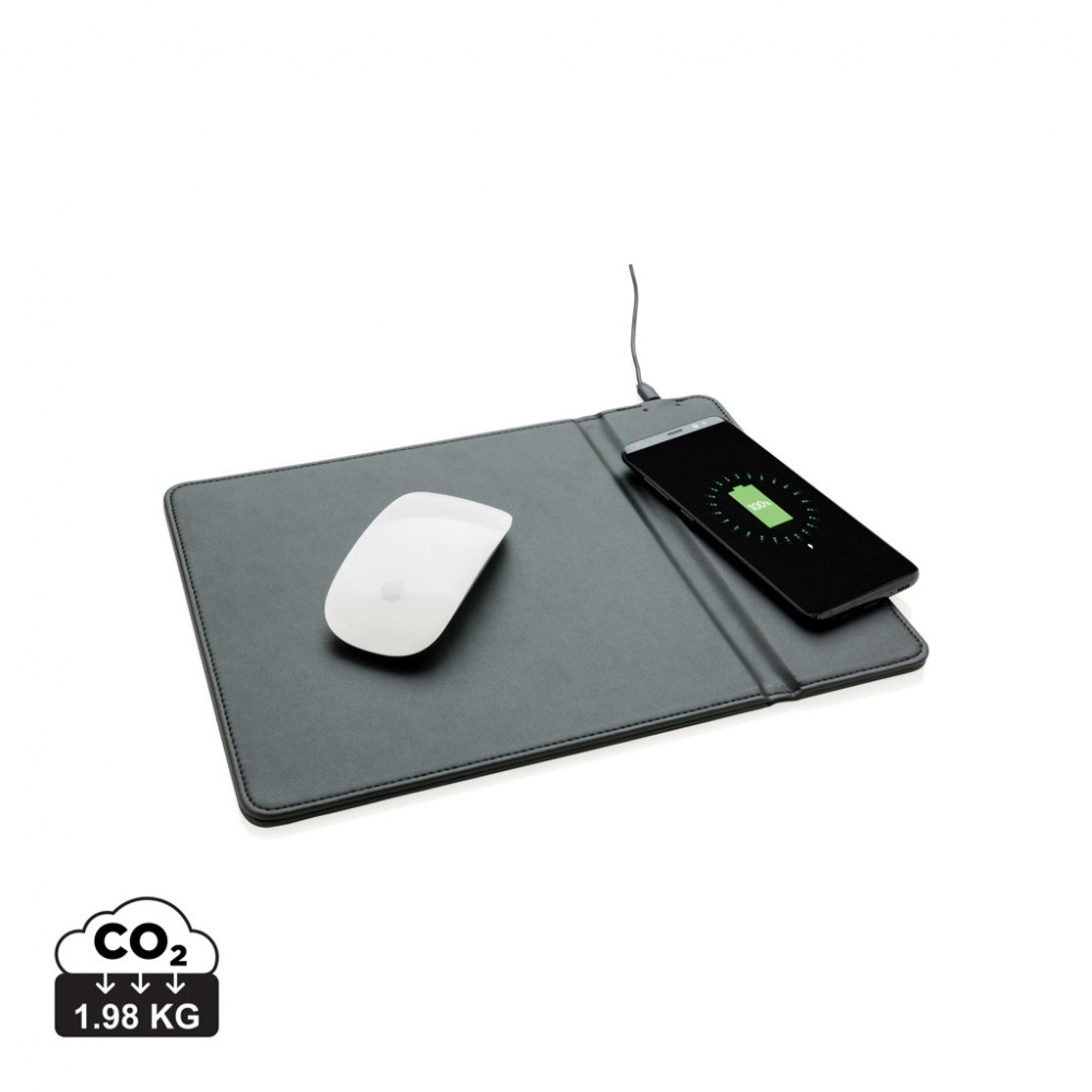 Logotrade advertising products photo of: Mousepad with 5W wireless charging