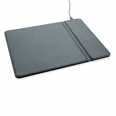 Logo trade business gifts image of: Mousepad with 5W wireless charging