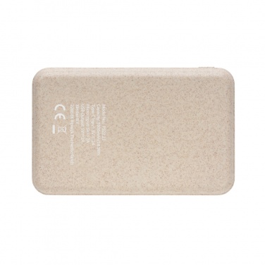 Logo trade promotional item photo of: Cork and Wheat 5.000 mAh pocket powerbank