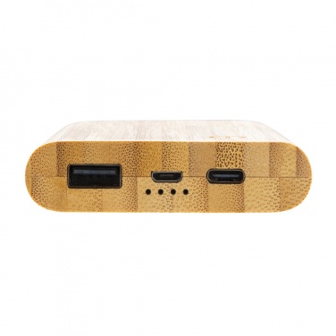 Logotrade advertising products photo of: Bamboo 5.000 mAh powerbank