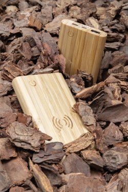 Logotrade promotional merchandise image of: Bamboo 5.000 mAh powerbank