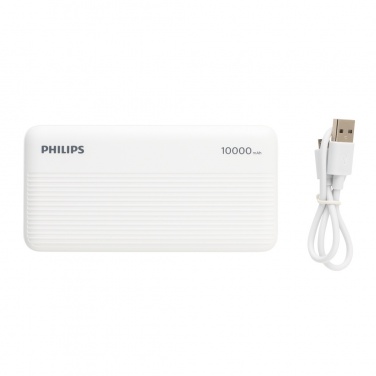 Logo trade promotional giveaways picture of: Philips 10.000 mAh slim powerbank