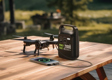 Logo trade promotional gifts image of: Power Vault RCS rplastic 21000 mAh portable power station