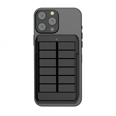 Logotrade promotional merchandise photo of: Skywave RCS rplastic solar powerbank 5000 mAh 10W wireless