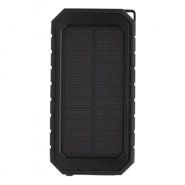 Logotrade promotional product image of: RCS recycled plastic Solar powerbank with 10W Wireless
