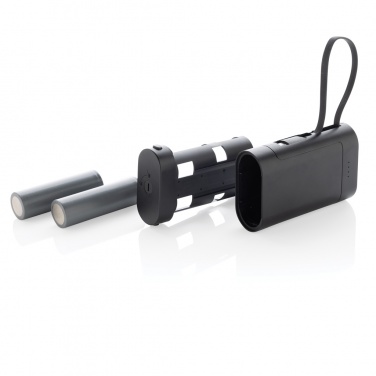 Logo trade corporate gifts picture of: CycleCell 10,000 mah removable battery powerbank