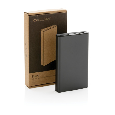 Logo trade advertising products picture of: Terra RCS recycled aluminium powerbank 5.000 mAh