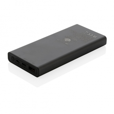Logo trade promotional gifts picture of: Terra RCS recycled 18W aluminium powerbank 10.000 mAh