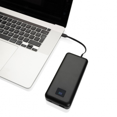 Logotrade promotional item image of: Gridley RCS rplastic 20000 65W laptop powerbank