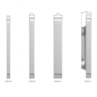 Logo trade business gifts image of: Urban Vitamin Malibu RCS plastic/alu 5000 mah powerbank