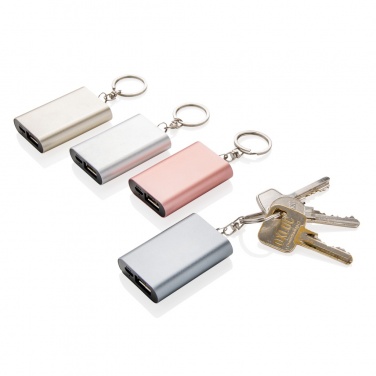 Logo trade advertising product photo of: 1.000 mAh keychain powerbank