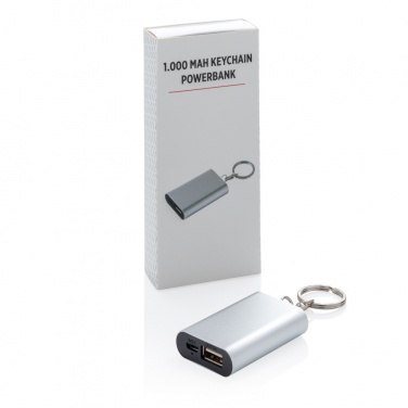Logo trade advertising products image of: 1.000 mAh keychain powerbank
