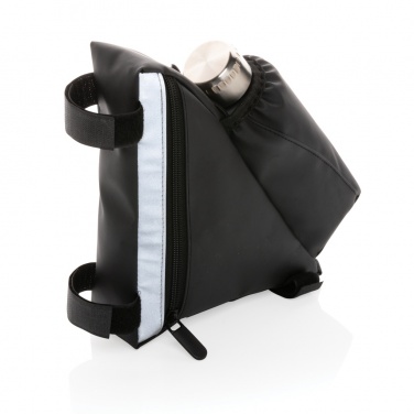 Logotrade promotional gift image of: PU high visibility bike frame bag with bottle holder