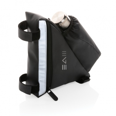 Logo trade promotional products image of: PU high visibility bike frame bag with bottle holder