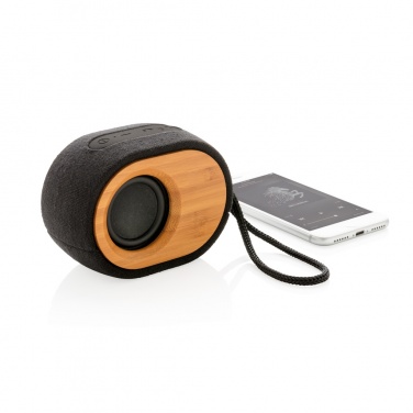 Logo trade promotional giveaways image of: Bamboo X  speaker