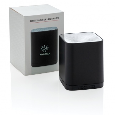 Logo trade promotional items image of: Light up logo wireless speaker