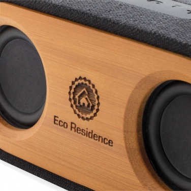 Logo trade promotional giveaway photo of: Bamboo X double speaker