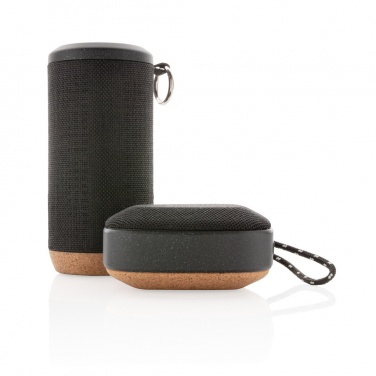 Logo trade promotional giveaways image of: Baia 10W wireless speaker, cork