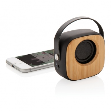 Logotrade business gift image of: Bamboo 3W Wireless Fashion Speaker