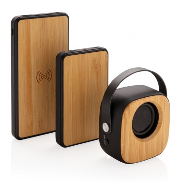 Logo trade promotional products picture of: Bamboo 3W Wireless Fashion Speaker