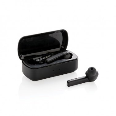 Logo trade promotional merchandise image of: Free Flow TWS earbuds in charging case