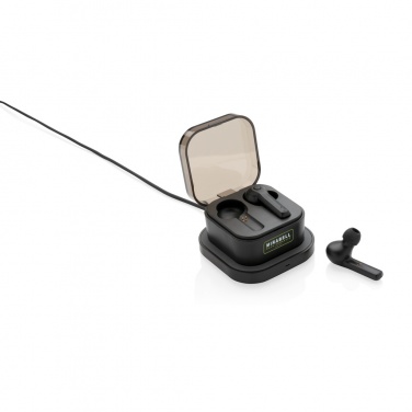 Logo trade promotional giveaway photo of: TWS earbuds in wireless charging case