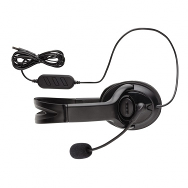 Logo trade promotional giveaway photo of: Over ear wired work headset