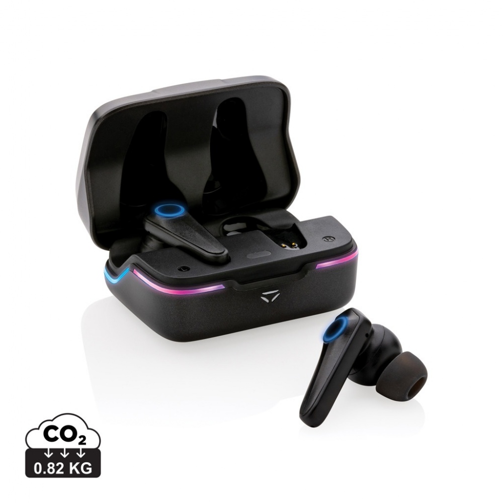 Logo trade promotional merchandise image of: RGB gaming earbuds with ENC