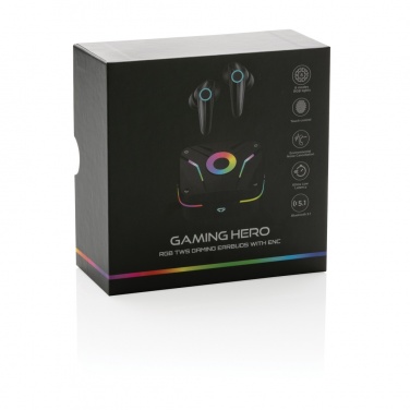 Logotrade advertising products photo of: RGB gaming earbuds with ENC