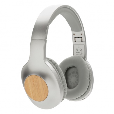 Logo trade promotional gift photo of: Dakota Bamboo wireless headphone