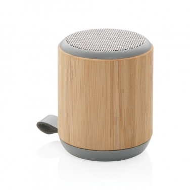Logotrade promotional merchandise photo of: Bamboo and fabric 3W wireless speaker