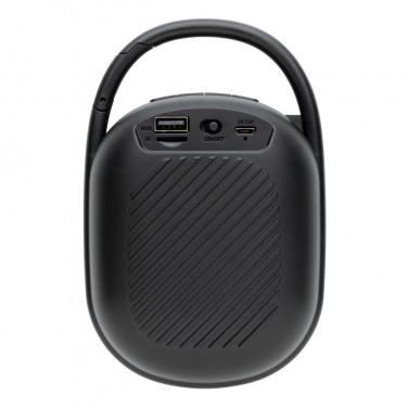 Logo trade promotional merchandise image of: RCS recycled plastic Lightboom 5W Clip speaker