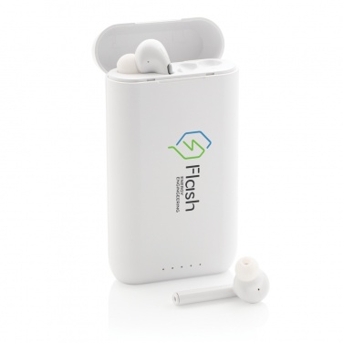 Logotrade promotional products photo of: Liberty TWS earbuds with 5.000 mAh powerbank