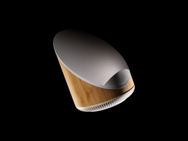 Logotrade promotional giveaway picture of: Ovate bamboo 5W speaker with 15W wireless charger