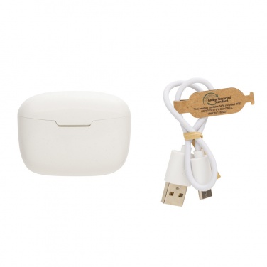 Logotrade corporate gift image of: RCS recycled plastic Liberty Pro wireless earbuds