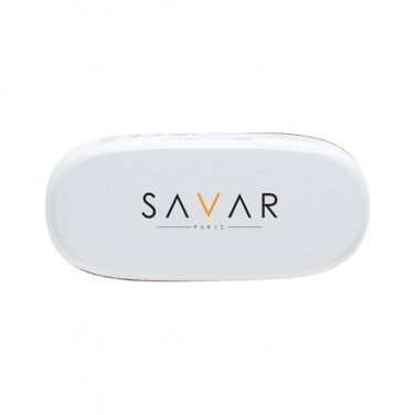 Logo trade advertising product photo of: Oregon RCS recycled plastic and cork TWS earbuds