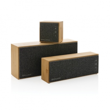Logo trade corporate gifts picture of: Wynn 5W bamboo wireless speaker