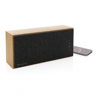 Logotrade promotional giveaway image of: Wynn 20W bamboo wireless speaker