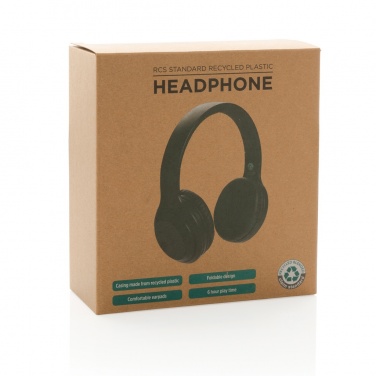 Logotrade corporate gift picture of: RCS standard recycled plastic headphone