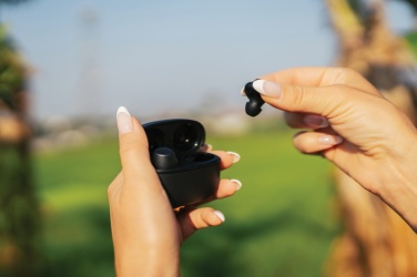 Logotrade advertising product image of: Terra RCS recycled aluminium wireless earbuds