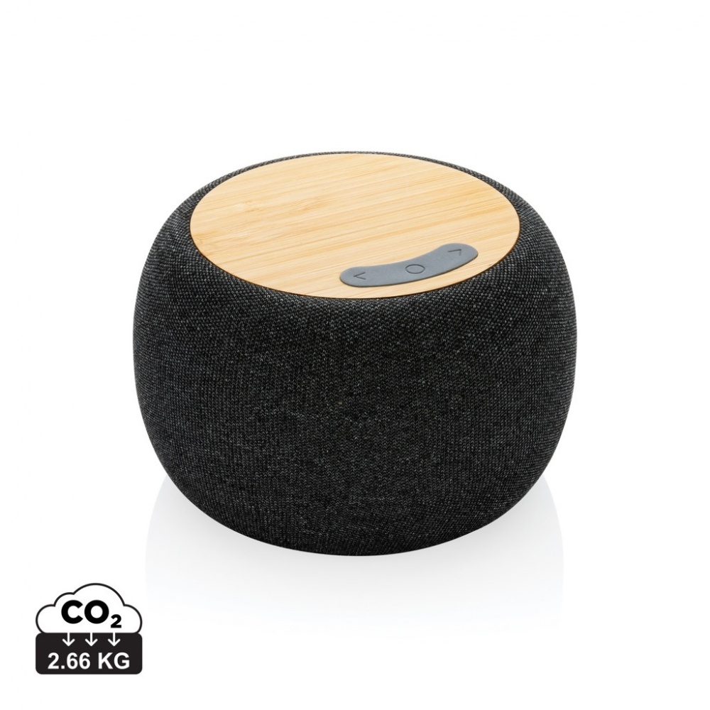 Logotrade promotional merchandise image of: RCS Rplastic/PET and bamboo 5W speaker