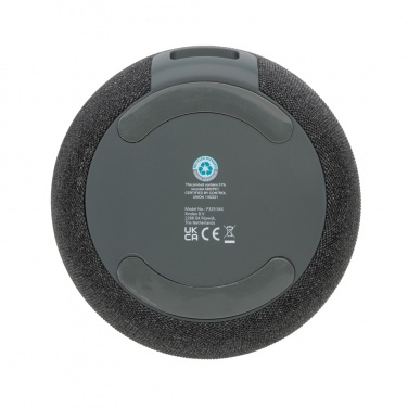 Logo trade promotional products image of: RCS Rplastic/PET and bamboo 5W speaker
