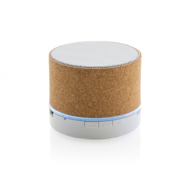 Logo trade promotional merchandise photo of: Cork 3W wireless speaker