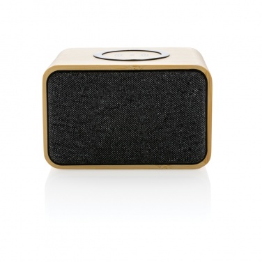 Logotrade promotional merchandise image of: RCS Rplastic 3W speaker with bamboo 5W wireless
