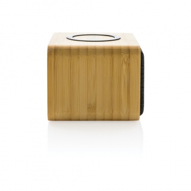 Logo trade promotional giveaway photo of: RCS Rplastic 3W speaker with bamboo 5W wireless