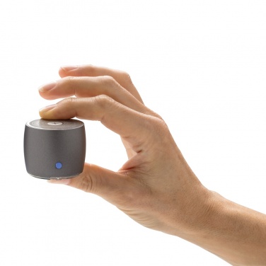 Logo trade business gifts image of: Swiss Peak RCS recycled aluminum 3W bass speaker