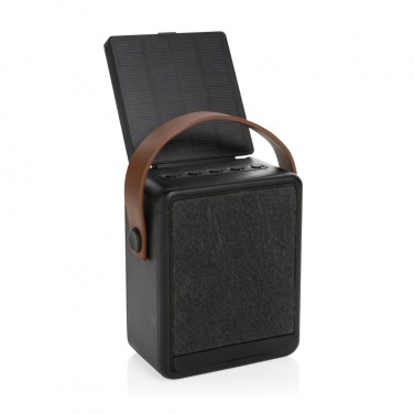 Logotrade promotional item image of: Skywave RCS recycled plastic solar speaker 12W