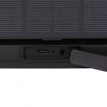 Logo trade corporate gifts picture of: Skywave RCS recycled plastic solar speaker 12W