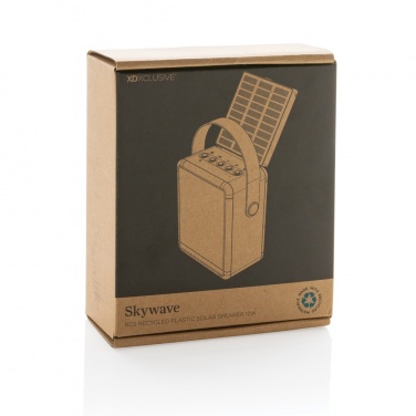 Logotrade promotional giveaway image of: Skywave RCS recycled plastic solar speaker 12W