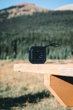 Logotrade promotional item image of: 3W RCS recycled plastic wireless sunwave solar speaker